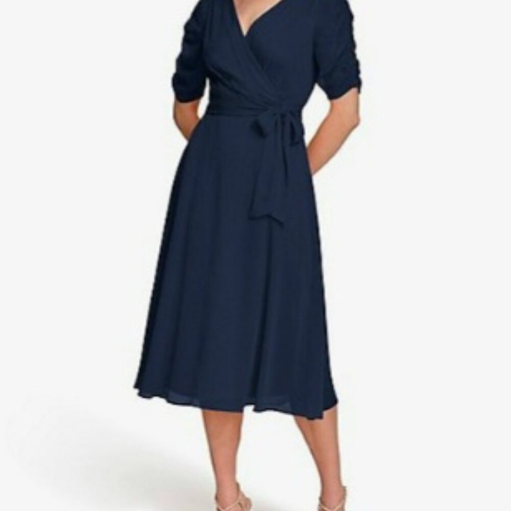 DKNY WOMENS  NAVY DRESS SIZE 14